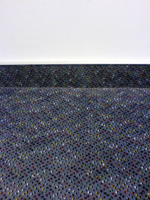 White over Blue, Red, Yellow, Green and White on Blue (Baseboard) (2010)