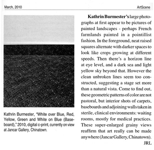 Review - ArtScene - March 2010